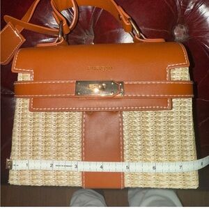 Straw inspired small iconic style bag perfect for the  Fashion Forward Lady